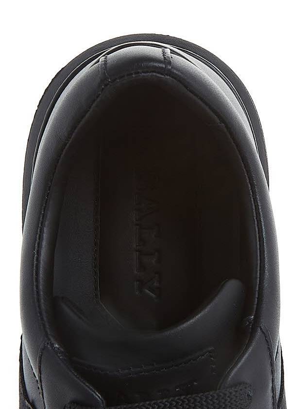 Moony Leather Low Top Sneakers Black - BALLY - BALAAN 8