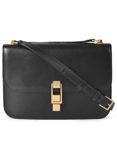 Le Carre Leather Shoulder Bag Black - SAINT LAURENT - BALAAN 2