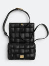 Cassette Intrecciato Padded Small Cross Bag Black - BOTTEGA VENETA - BALAAN 4