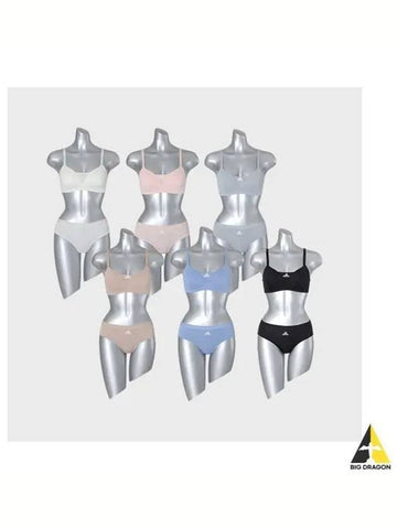 adidas UNDERWEAR No Wire Mesh Support Bra Panties 6 Set - ADIDAS - BALAAN 1