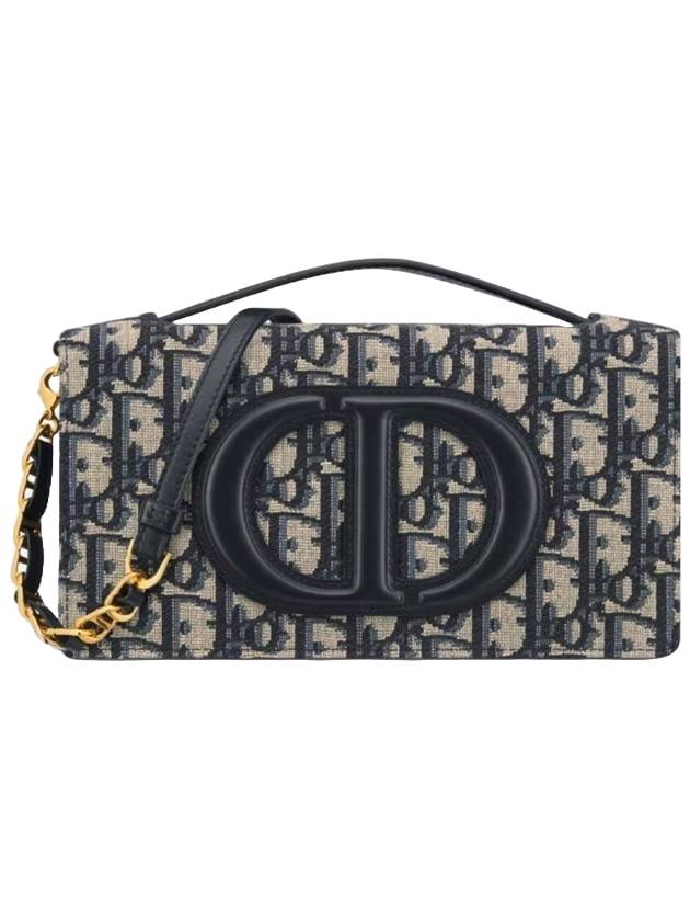 CD Signature Jacquard Mini Bag Blue - DIOR - BALAAN 1