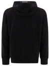 Diagonal Raised Fleece Hooded Jacket Black - CP COMPANY - BALAAN 3