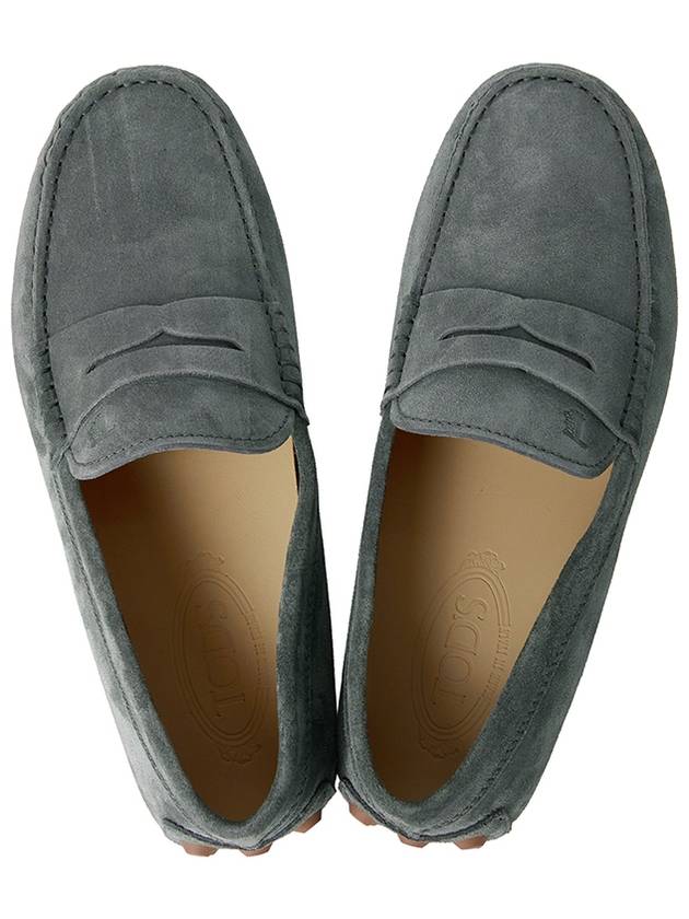 Gommino Bubble Suede Driving Shoes Grey - TOD'S - BALAAN 3