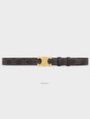 Monogram Triomphe Buckle Medium Leather Belt Tan - CELINE - BALAAN 5