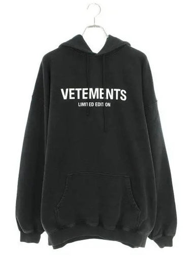 24 Logo Hoodie UE64HD600K - VETEMENTS - BALAAN 1