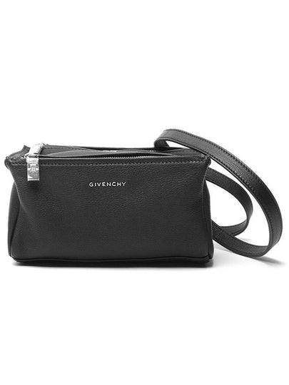 Pandora Small Grained Leather Shoulder Bag Black - GIVENCHY - BALAAN 2