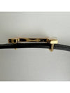 Focus gold buckle 13mm black gold double-sided belt - HERMES - BALAAN 4