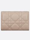 XS Lady Cannage Lambskin Flap Wallet Powder Beige - DIOR - BALAAN 5