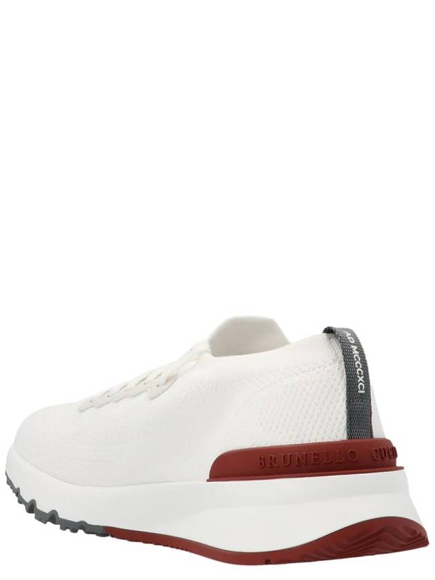 Knit Running Sneakers White - BRUNELLO CUCINELLI - BALAAN 3