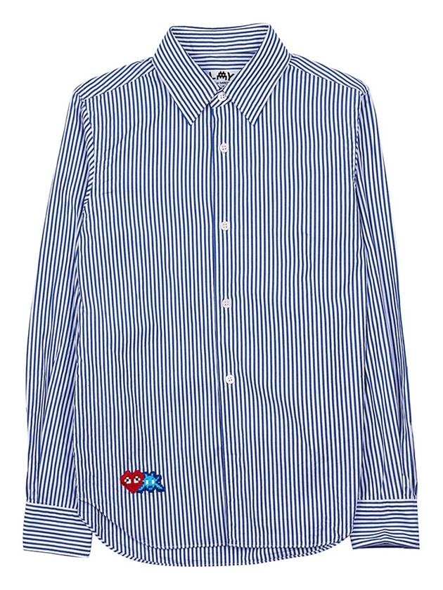 Women's Striped Shirt P1B025 BLUE WHITE STRIPES - COMME DES GARCONS - BALAAN 10