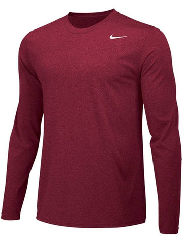 Men's Team Legend Dri Fit Long Sleeve T-Shirt Red - NIKE - BALAAN 1