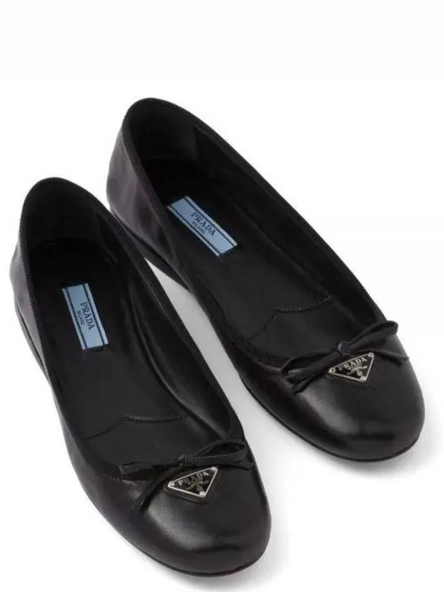 Nappa Leather Ballerina Flats Black - PRADA - BALAAN 2