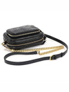 80152411 Black embossed monogram leather gold chain camera cross bag - BURBERRY - BALAAN 3