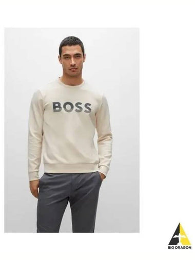 Color block logo cotton blend sweatshirt 50477043 131 - BOSS - BALAAN 1