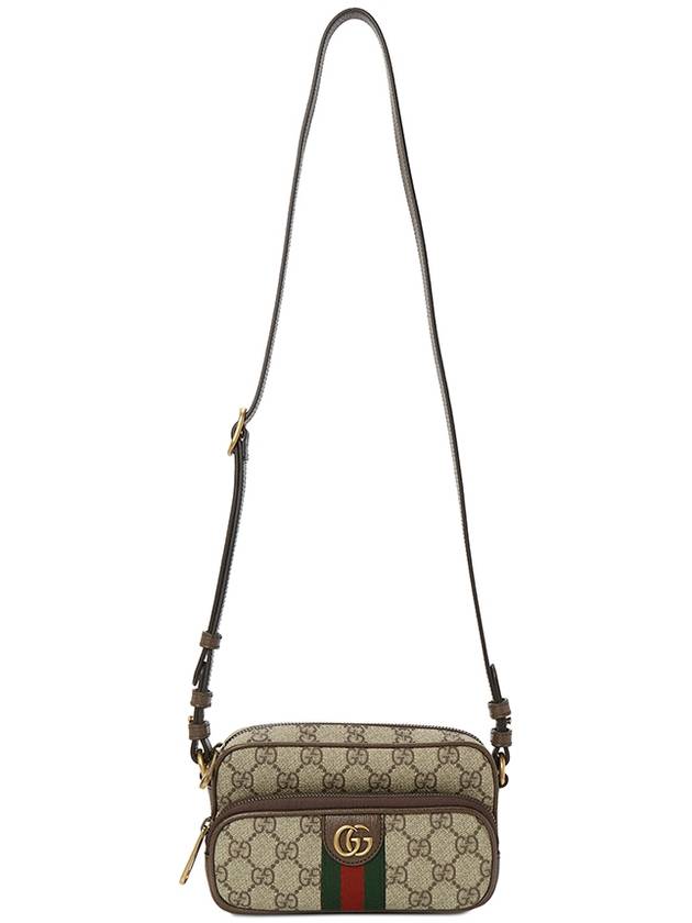 Ophidia GG Canvas Mini Cross Bag Beige - GUCCI - BALAAN 8