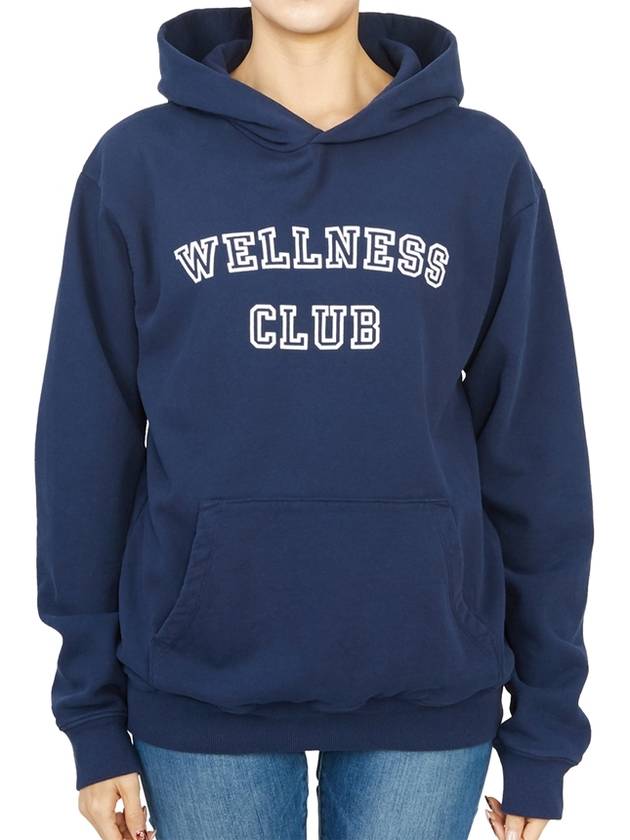 Lettering Logo Hoodie Navy - SPORTY & RICH - BALAAN 2