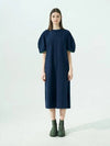 Women's Volume Sleeve Long One-Piece Navy - VOYONN - BALAAN 9