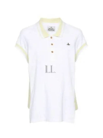 Embroidered ORB Polo Shirt White - VIVIENNE WESTWOOD - BALAAN 2