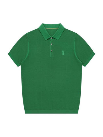 Men's Polo Pique Short Sleeve Knit Green SW23ESW03GR - SOLEW - BALAAN 1