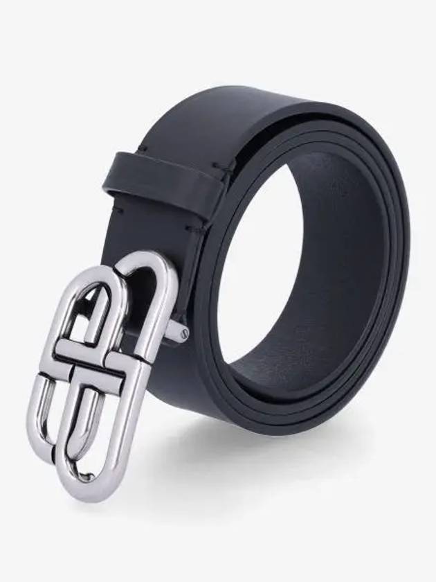 Men's BB Buckle Large Belt Black - BALENCIAGA - BALAAN 2