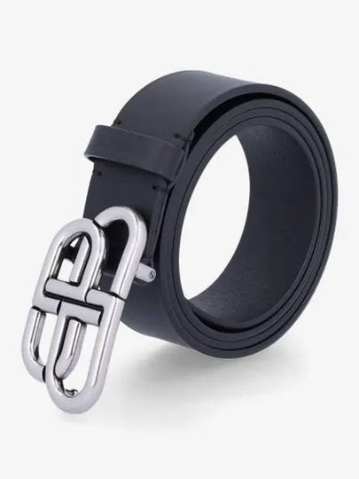 Men's BB Buckle Large Belt Black - BALENCIAGA - BALAAN 2