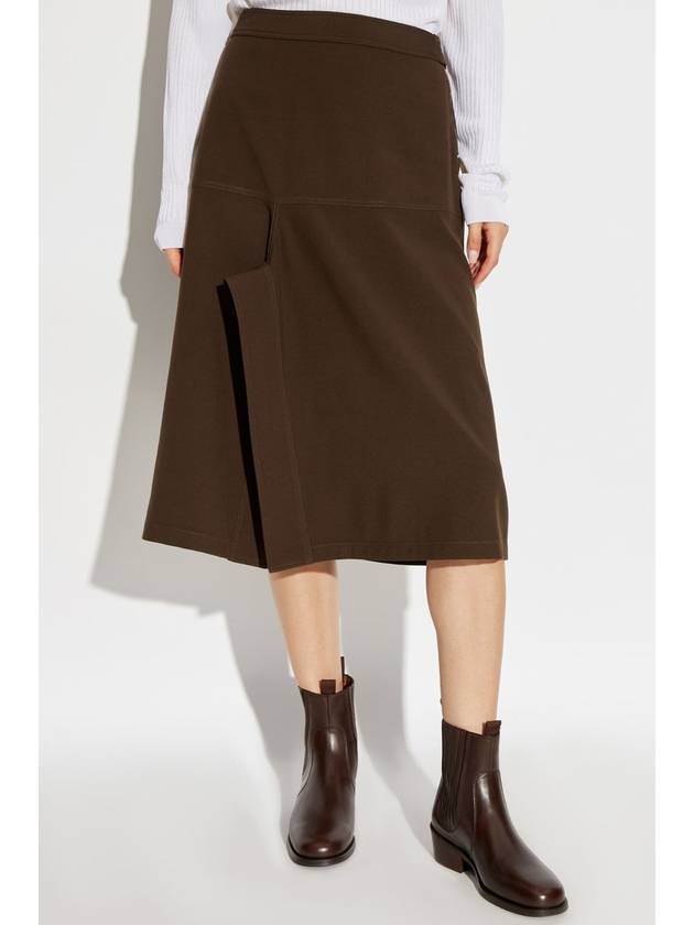 Asymmetrical A Line Skirt Brown - LEMAIRE - BALAAN 4