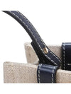 Woody Small Canvas Tote Bag Navy Beige - CHLOE - BALAAN 8