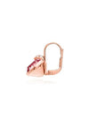 Bella V Round Drop Earrings Pink Rose Gold - SWAROVSKI - BALAAN 4