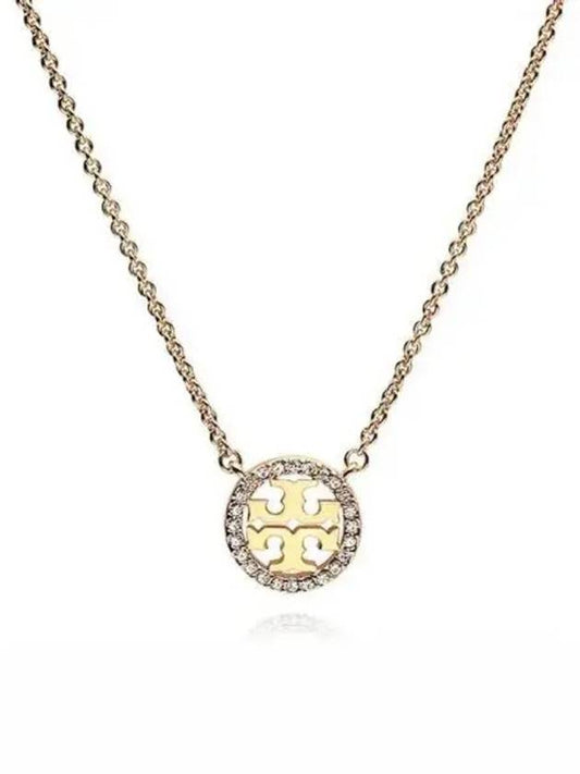 Miller Pave Logo Delicate Necklace Rose - TORY BURCH - BALAAN 2