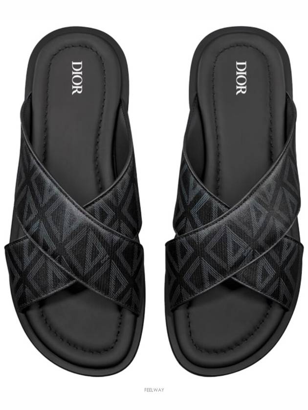 CD Diamond Alias Slipper Black - DIOR - BALAAN 5