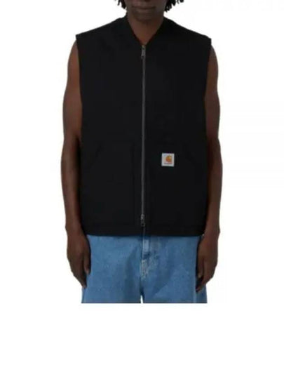 Logo Patch Zipper Vest Black - CARHARTT WIP - BALAAN 2