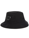 Chrome R Lens Bucket Hat Black - CP COMPANY - BALAAN 4