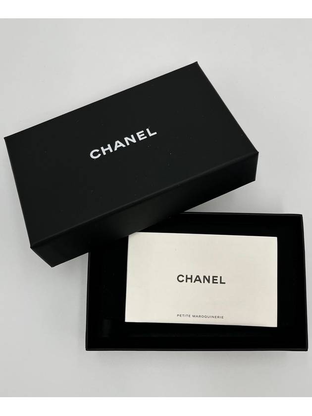 Classic Flap Wallet Grained Calfskin & Silver Black - CHANEL - BALAAN 6