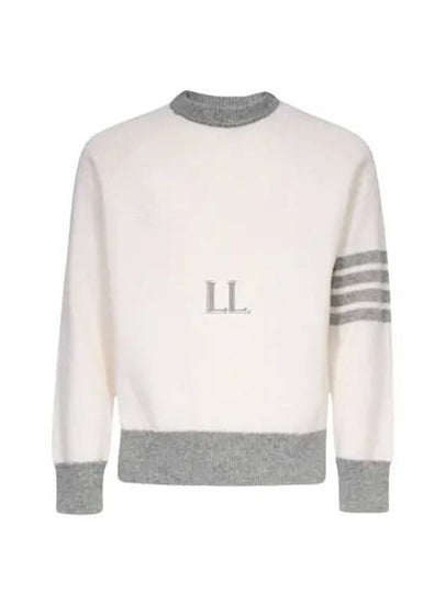 Wool 4 Bar Pullover Knit Top Beige - THOM BROWNE - BALAAN 2