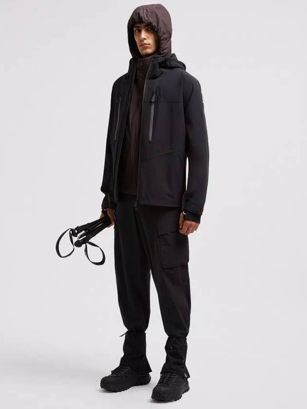 Grenoble Cargo Straight Pants Black - MONCLER - BALAAN 3