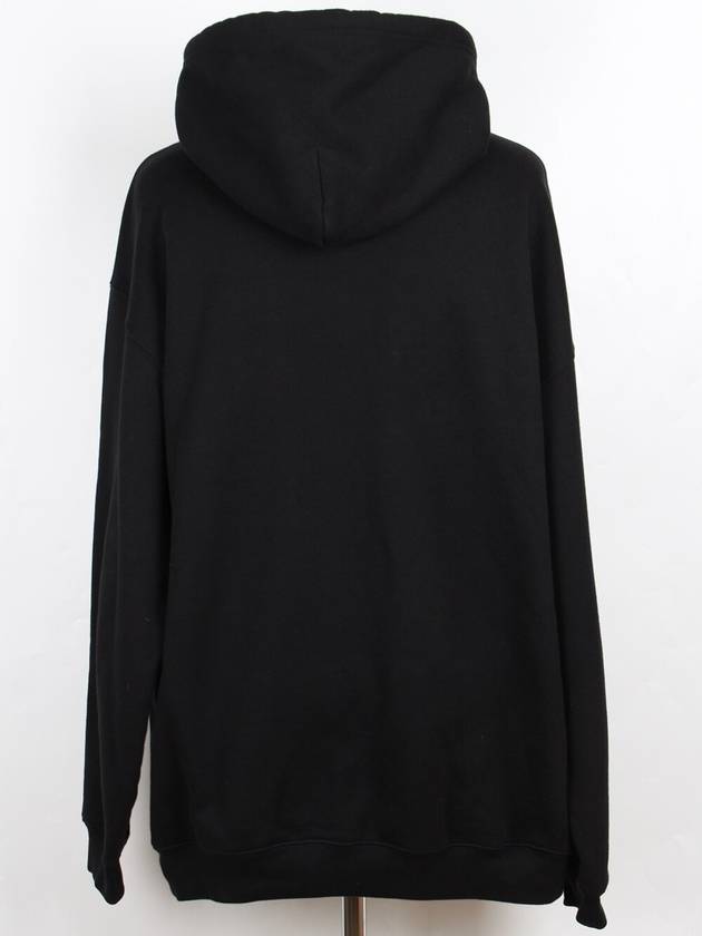 Paris Logo Hooded Sweatshirt Black M - BALENCIAGA - BALAAN 4