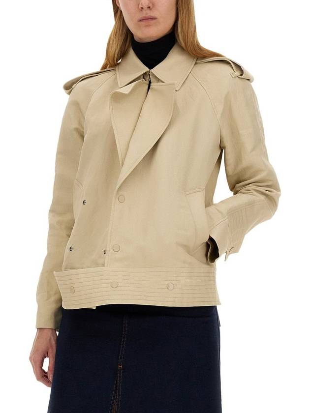 Canvas Trench Jacket Beige - BURBERRY - BALAAN 5