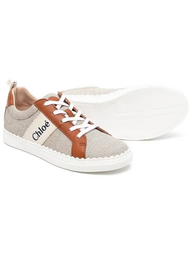 Kids Logo Lace Up Sneakers C19163 370 - CHLOE - BALAAN 3