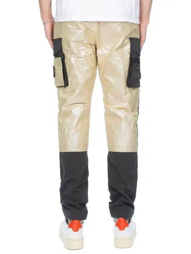 Reflective Iridescent Cargo Track Pants Gold - STONE ISLAND - BALAAN 6