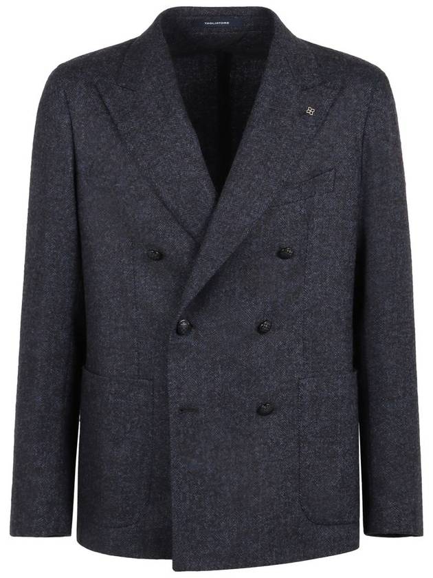 Tagliatore Montecarlo Double-Breasted Wool Blazer - TAGLIATORE - BALAAN 1