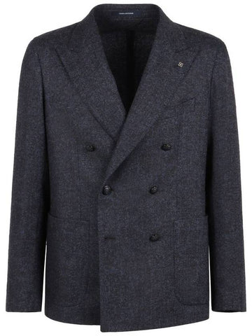 Tagliatore Montecarlo Double-Breasted Wool Blazer - TAGLIATORE - BALAAN 1