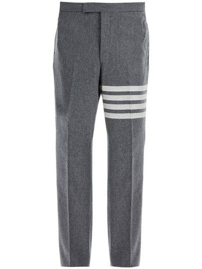 Bar Low Waist Tailored Straight Pants Med Grey - THOM BROWNE - BALAAN 2