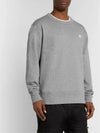 Fairview Face Patch Crew Neck Sweatshirt Grey - ACNE STUDIOS - BALAAN 3