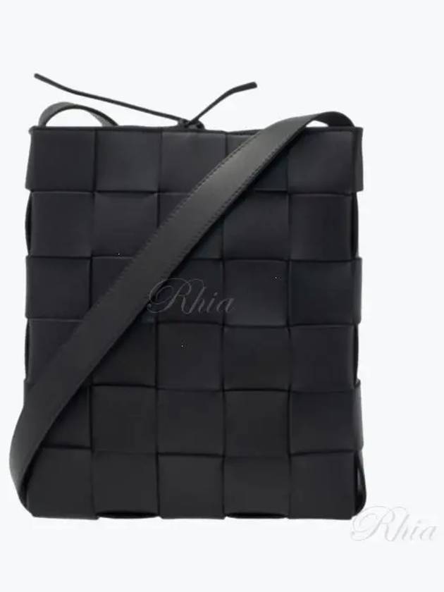 Intrecciato Cassette Cross Bag Black - BOTTEGA VENETA - BALAAN 2