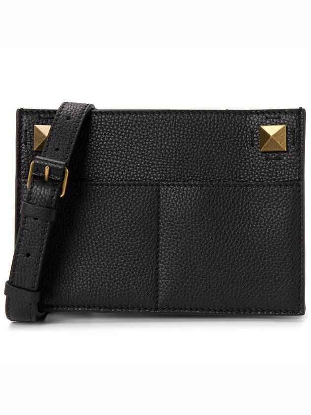 One Stud Cross Bag Black - VALENTINO - BALAAN 2