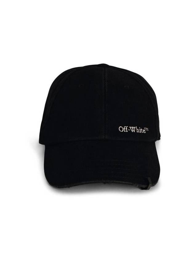 Off-White Black Cotton Cap - OFF WHITE - BALAAN 1