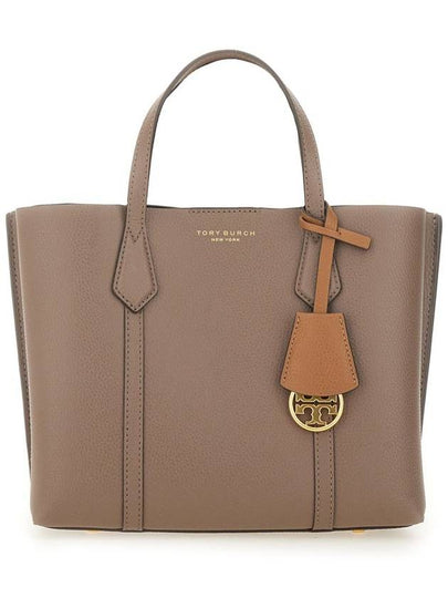 Perry Triple Compartment Small Tote Bag Dark Beige - TORY BURCH - BALAAN 2