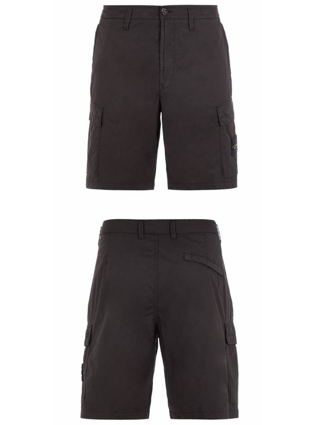 Light Stretch Cotton Bermuda Shorts Black - STONE ISLAND - BALAAN 5