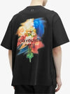 Swaying Flower Back Logo Short Sleeve T-Shirt Black - WOOYOUNGMI - BALAAN 3