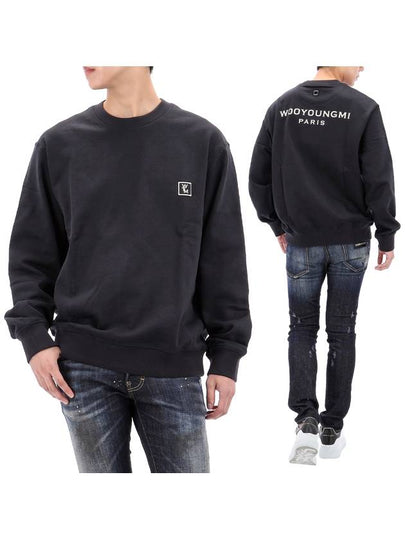 Back logo men s sweatshirt navy - WOOYOUNGMI - BALAAN 2